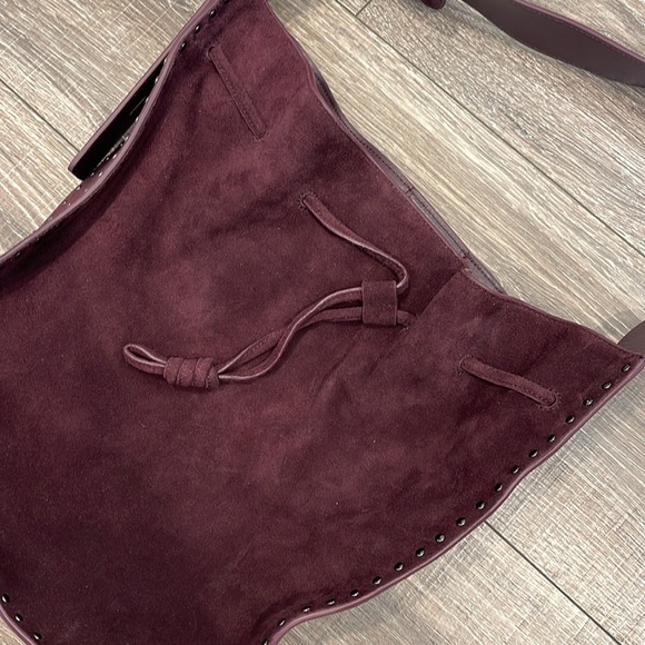 Rebecca Minkoff Nanine Drawstring Shoulder Bag “currant” NWT - Picture 3 of 7